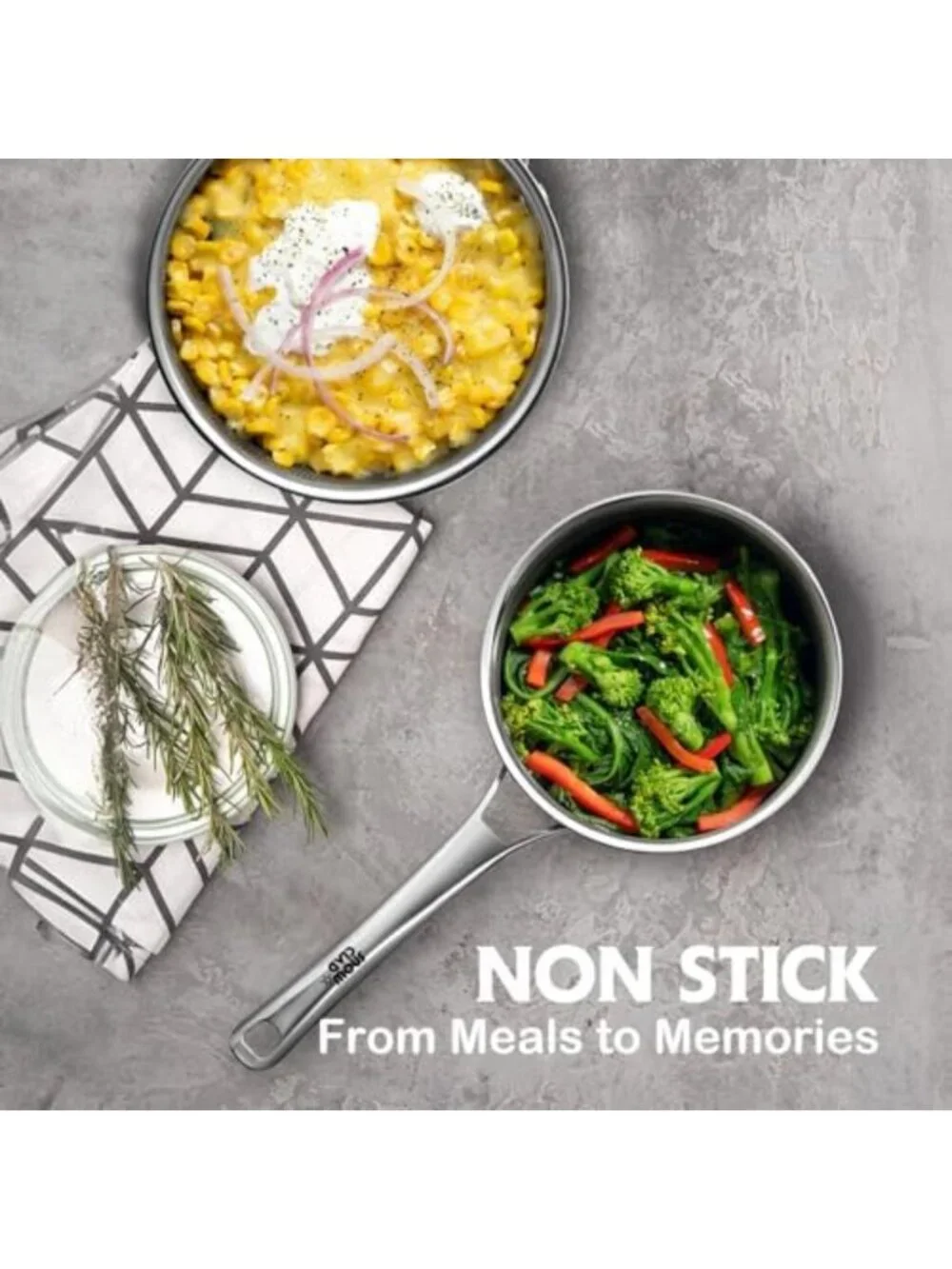1.5 Quart Nonstick Saucepan with Lid - Hybrid Cooking Essential for Easy Meals
